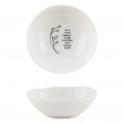 Porcelain Medium Hedgerow Bowl - Live every moment